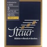 Steuer Blatt BB-Klarinette Blue Line S800 deutscher Schnitt 10er-Packung Gr.3