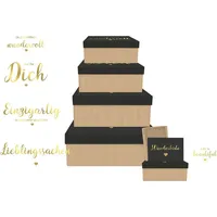 Braun BRAUN+COMPANY Geschenkkarton Lieblingssachen (Geschenktüte, 6 x)