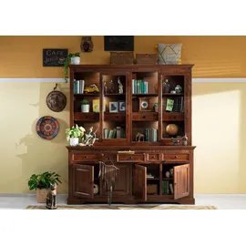 Massivmoebel24 Buffet Akazie 204 x 50 x 220 cm Nougat