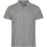 Clique Single Jersey Poloshirt grau S