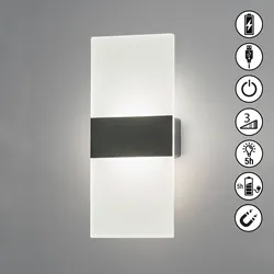 EASY BY FHL LED Wandleuchte "Magnetic", schwarz, 1 flammig, H: 22,50cm, Lampen, lange Leuchtdauer