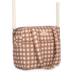 Nobodinoz - Hyde Park Kinderwagen Tasche, wasserfest, terracotta checks