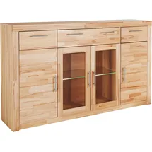 vogl möbelfabrik Highboard Toronto 182 x 107 x 42 cm Kernbuche teilmassiv beige