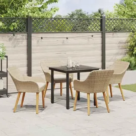vidaXL Garten Essgruppe 5-tlg. Beige