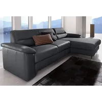 sit&more Ecksofa Ascara L-Form, inklusive Boxspring/Federkern-Polsterung, wahlweise mit Bettfunktion schwarz