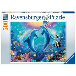 Ravensburger Puzzle 14811 Tanzende Delphine 500 Teile Puzzle, 500 Puzzleteile bunt