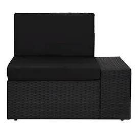 vidaXL Garten-Lounge-Set 3-tlg. schwarz 49507