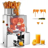 Gewerbliche Orangenpresse - Elektrische Zitruspresse - 120 W Motor - Bis 20 Orangen pro Minute - Entsafter für Orangen Zitronen Zitrusfrüchte - 2...