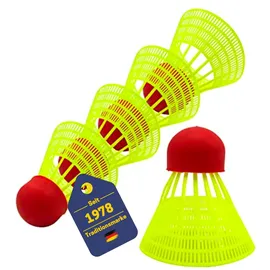 Best Sporting Speed Federball Set – Highspeed Bälle aus Nylon für Power-Badminton – langlebige Speedfederbälle mit optimalem Flugverhalten für Indoor & Outdoor Matches (5)