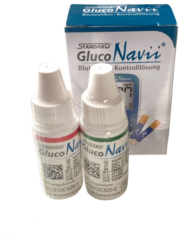 Gluconavii Blutzucker-Kontrolllösung Lösung 2x2,5 ml