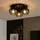 Nowa Deckenlampe 3 flammig rund schwarz