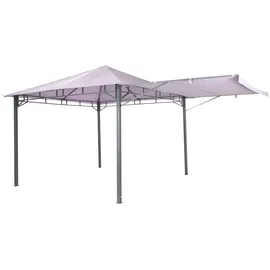 Tepro Pavillon »Lehua«, (Set, inkl. Ersatzdach), BxTxH: 330x330x285 cm, Seitenteil als Markise ausklappbar