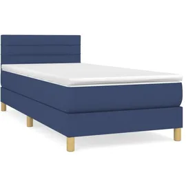 vidaXL Boxspringbett 100 x 200 cm Blau