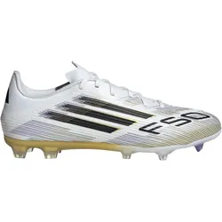 adidas F50 League FG/MG Fußballschuhe JI0005 - cloud white/core black/gold met. 40