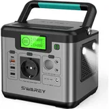 SWAREY S500 Pro Tragbare Stromerzeuger Power Station Solarspeicher 518Wh Batterie Solargenerator Generator Camping Generator PowerBank LED