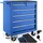 Tectake tectake® Werkzeugwagen, 5 Schubladen mit Antirutschmatten, zentrale Sicherheitsverriegelung, Rollen Ø 100 mm