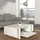 [en.casa] Couchtisch Tavak 104x60x38 cm Weiß/Gold [en.casa]