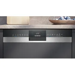 Siemens iQ300, Teilintegrierter Geschirrspüler, 60 cm, Gebürsteter Stahl SN53HS15BE