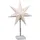 Spetebo LED Papierstern 35x16 cm - Papierstern mit Standfuß - Weiß