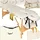 Tectake tectake® 2 Zonen Massageliege Freddi Breite 61 cm, Polsterung 5 cm, mit Holzgestell, 210 x 95 x 84 cm