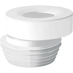 WC-Anschluss exzentrisch 20 mm - Weiß - Ø 100-110 mm