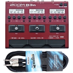 Zoom Audio Gitarre »Zoom B3n Multi-Effektgerät für Bass + Kabel«