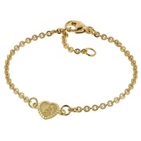 trendor 75091 Armband für Babys 333 Gold/8 Kt mit Engel-Plakette 14 cm