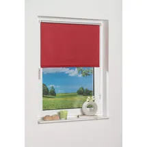 K-HOME Seitenzugrollo Thermo Klemmfix-Rollo 50 x 200 cm rot