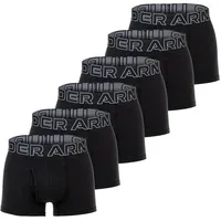 Under Armour »Boxershort UA PERFORMANCE COTTON - SOLID 3 IN 6PK 6er Pack Schwarz S