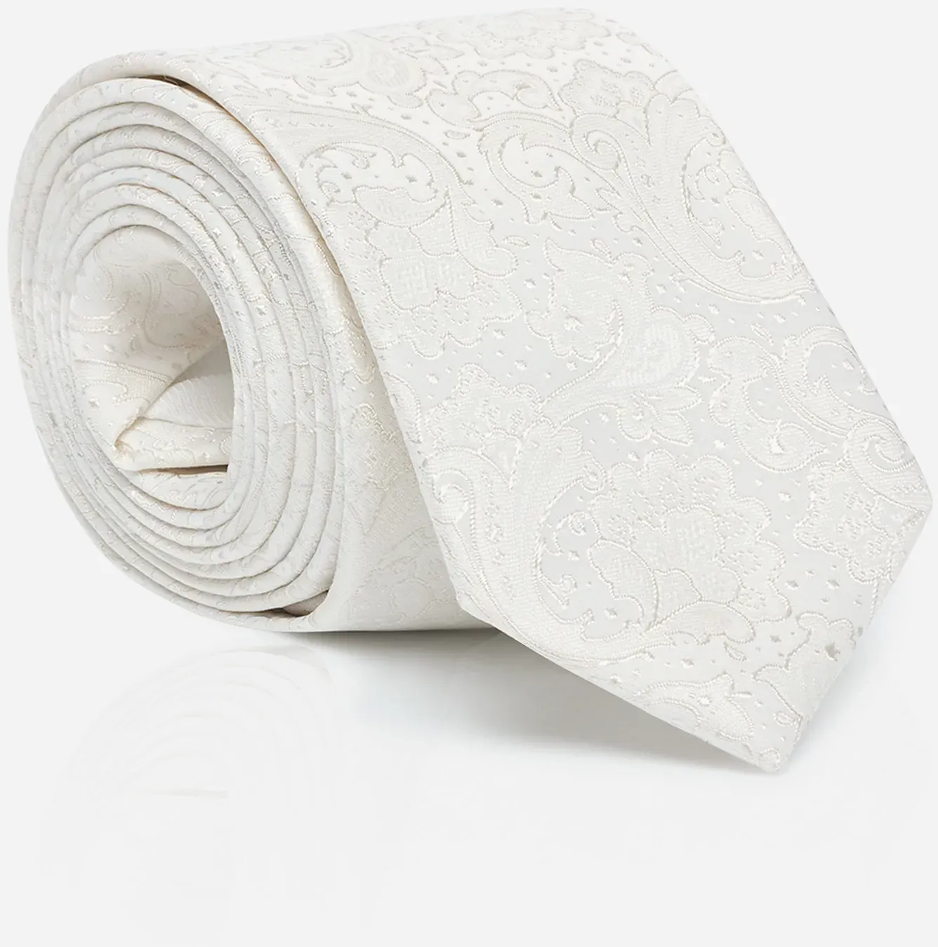 Krawatte MONTI "LAPO", Herren, champagner mit paisley, muster, Viskosemischung, Krawatten, mit edlem Paisley-Muster – ideal für den Bräutigam