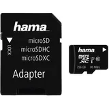 Hama microSDXC 256GB Class 10 UHS-I + SD-Adpater