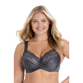 MISS MARY OF SWEDEN Jacquard & Lace Bügel-BH Dunkelgrau 100C