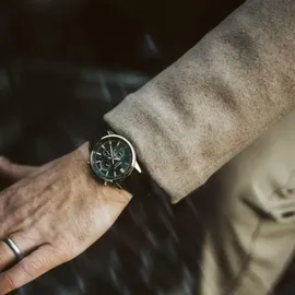 Casio Edifice EFR-575CL-3AEF Leder schwarz 40 mm EFR-575CL-3AEF