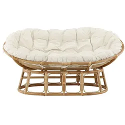 Ebuy24 Mamasan Liebesnest, Loungesessel natur.