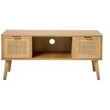 CaliCosy TV-Lowboard 100 cm Beige Holz/MDF