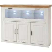 maison bleue Highboard 163 x 123 x 40 cm Weiß