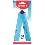 Maped Faltlineal ARCTIC 15,0/30,0 cm, hellblau