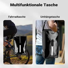 Wiltec Gepäckträgertasche 16 l schwarz