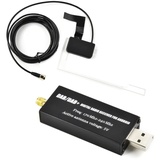 podofo DAB/DAB+ Dongle USB Adapter mit Autoscheibenantenne, Universal für Android Autoradio Player, mit DAB APP, Digital Signal Radio