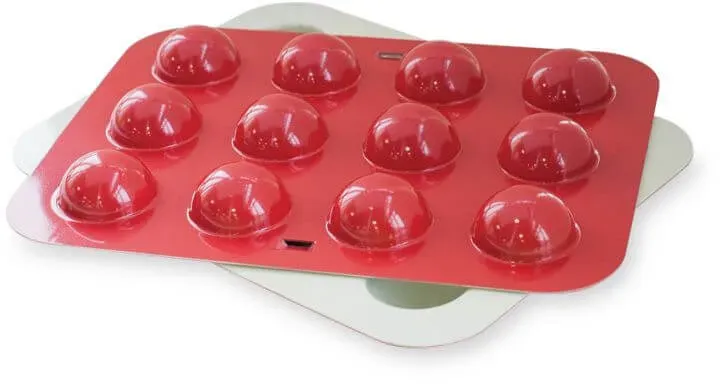 Nordic Ware - Cake Pops & Donut Hole Pan, - Red