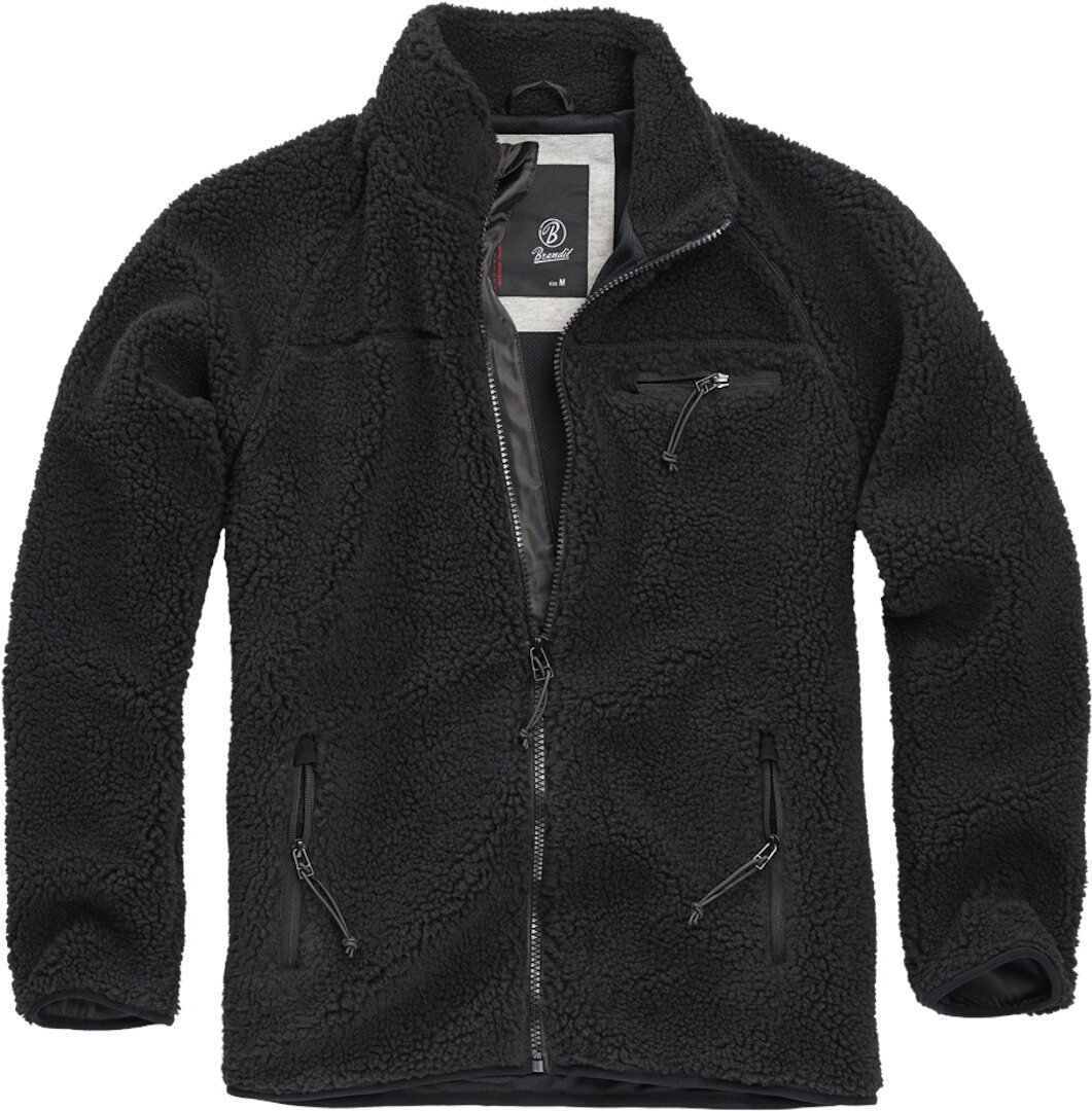 Brandit Teddyfleece Jas, zwart, 3XL