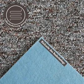 Andiamo Teppichboden ANDIAMO "Gambia, Feinschlinge, Gesamthöhe 7,2 mm, Luxusklasse LC1", braun (braun, grau), B:500cm L:400cm, Kunstfaser, Teppiche, meliert, Breite 400 cm oder 500 cm, strapazierfähig, pflegeleicht