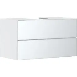 hansgrohe Xevolos E Waschtischunterschrank 54190320 980x555x550mm, 2 Schubladen, mattweiß, weiß metallic