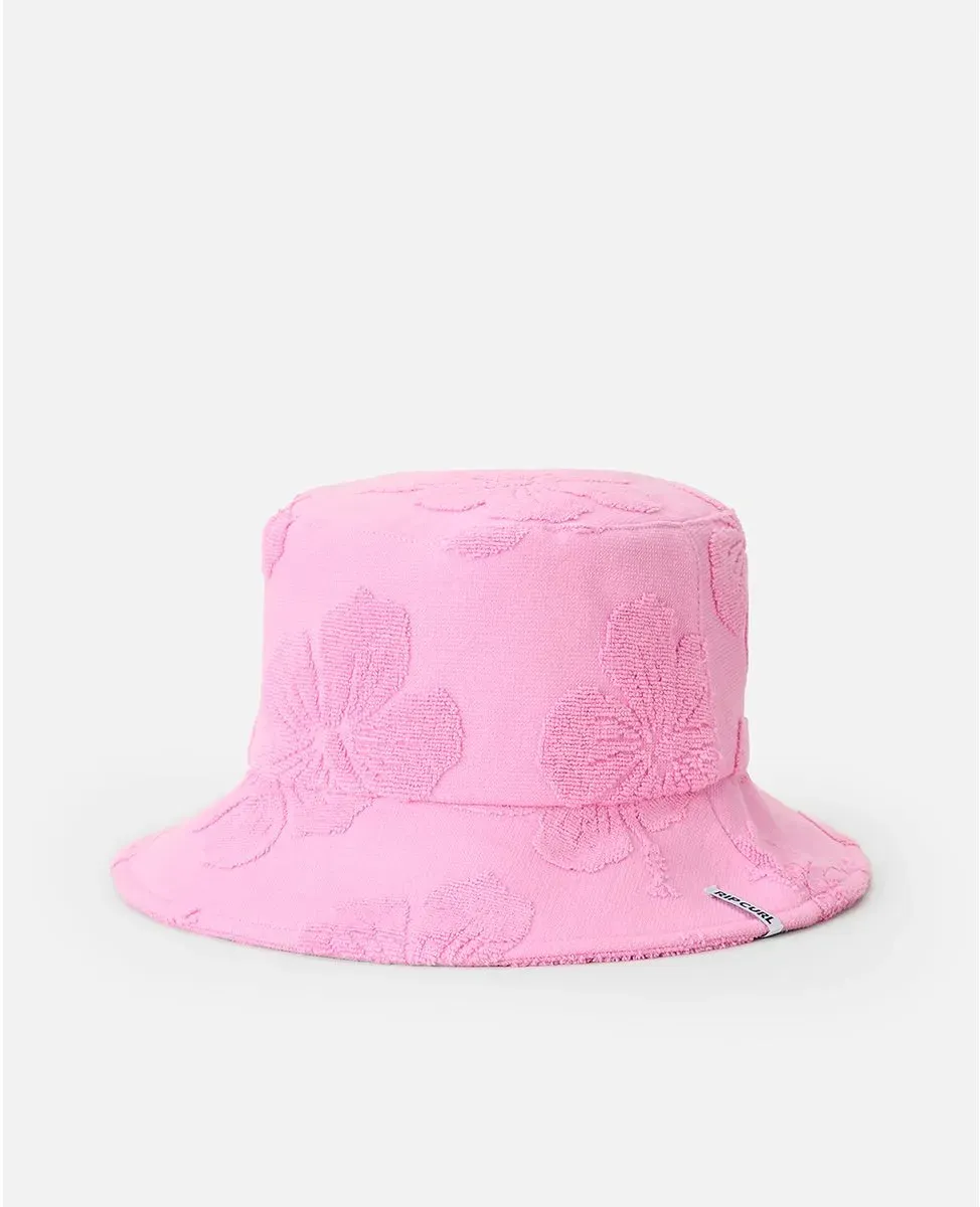 RipCurl SUN Rays Terry UPF Bucket Hat pink (0020) M