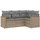 vidaXL Garten-Lounge-Set 4-tlg. beige