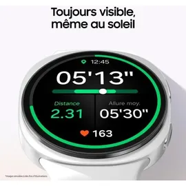 Samsung Galaxy Watch8 Bluetooth 44 mm Silver Sport Band White