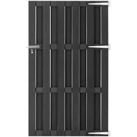 vidaXL WPC Gartentor 100 x 180 cm grau