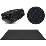 Miganeo Pool Solarfolie 549 x 274 cm Deluxe rechteckig | 180 my schwarz 12 mm Luftblasen