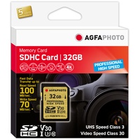 AgfaPhoto SDHC Professional High Speed 32GB Class 10 100MB/s