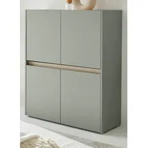 furn.design Highboard 100 x 120 cm Salbei Grün/Eiche